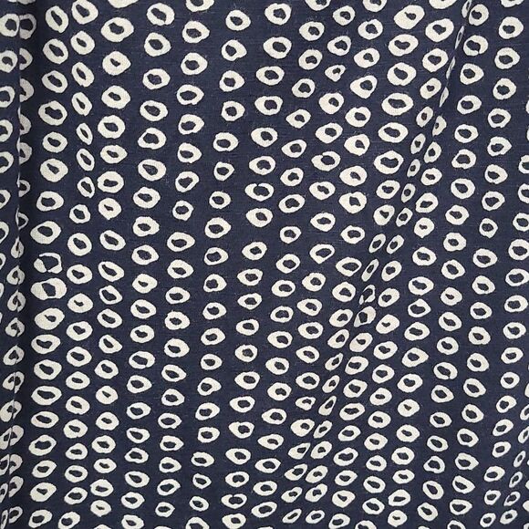 LOFT Ooh La La Twist Trim Tank Black Tan Circle Dots Sleeveless Top Small Tee - Picture 10 of 11